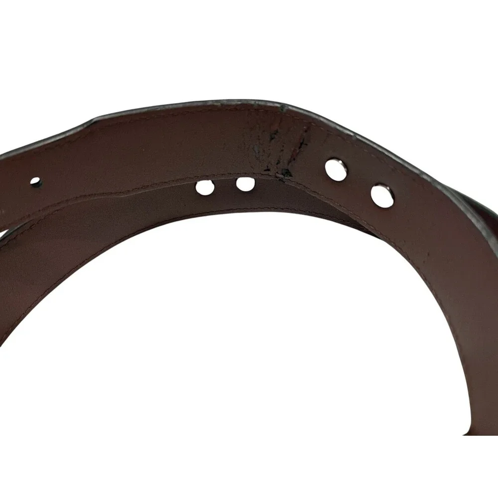 Zep-Pro Men's Brown Croc Embossed Leather Boston University Belt  Size 38
